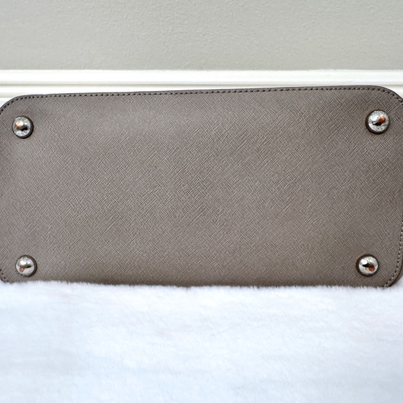 MICHAEL KORS JET SET Gray Saffiano Leather Bag with Silver Tone Hardware - Picture 5 of 5